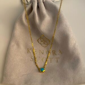 Kendra Scott Davie 18k Gold Vermeil Pendant Necklace in Turquoise